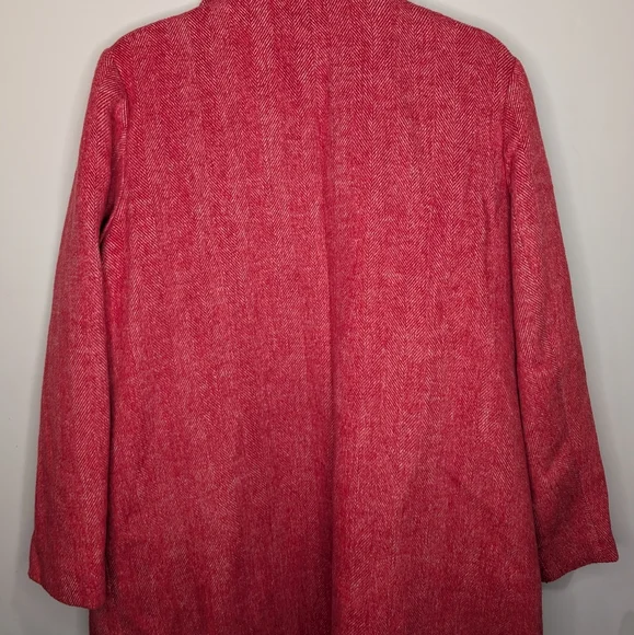 ❤️ APT. 9 Red Herringbone Wool-Blend Coat — Size XXL - Picture 4 of 7